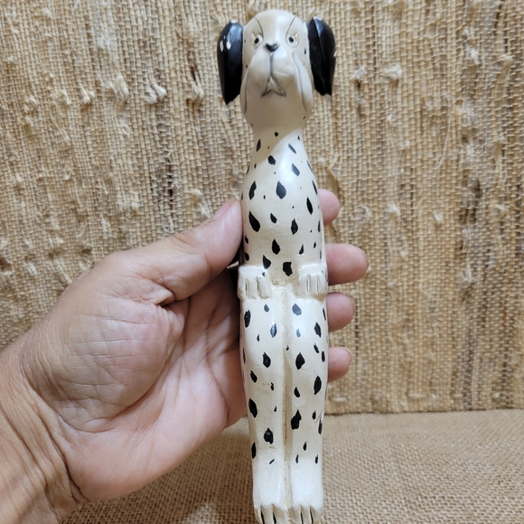 Vtg Wooden Shelf Sitting Dalmation Primitive Folk Art Handcrafted - Picture 5 of 8